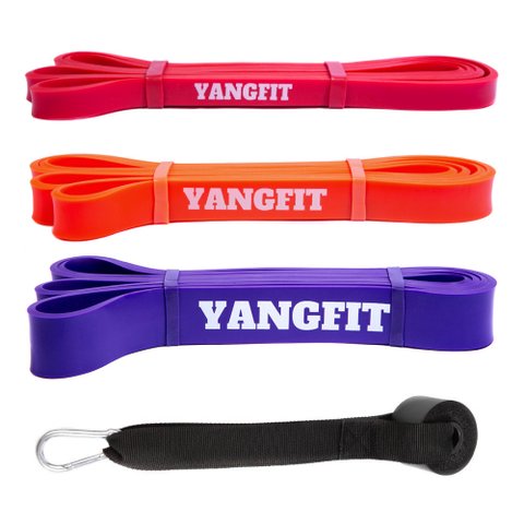 Super Band Elástico Extensor Kit 3 Intensidades + Âncora de Porta