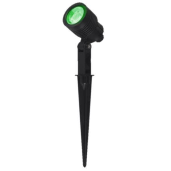 Luminária Spot Led Verde Espeto Para Jardim 3W 18503 - 2