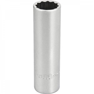 Soquete estriado longo com encaixe de 1/2" 19 mm Vonder
