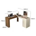 Ver imagem 2 de Escrivaninha Penteadeira de Canto Star Freijo Off White Mobler Freijo Off White