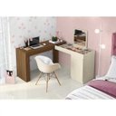 Ver imagem 3 de Escrivaninha Penteadeira de Canto Star Freijo Off White Mobler Freijo Off White