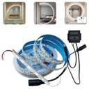 Ver imagem 1 de Fita 240 Led/m 12v 5m + Botão Touch P/ Espelho + Fonte Slim:branco Quente (3000k)