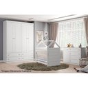Ver imagem 6 de Berço / Mini Cama Infantil Montessoriano 2 em 1 Branco - Henn