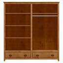 Ver imagem 3 de Guarda Roupa Casal 4 Portas e 2 Gavetas Topázio 9105fn Freijó Finestra