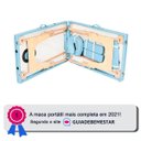 Ver imagem 2 de Maca Portátil Standard 250kg - Azul Claro