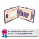 Ver imagem 2 de Maca Portátil Standard 250kg - Lilás Escuro