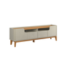 Rack Flip 1.8 para Sala de Estar - 3 Cores:off White/cinamomo - 2