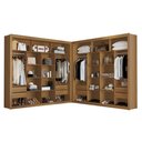 Ver imagem 2 de Closet Duplo NT6060 100% MDF Freijó Amoudi Móveis