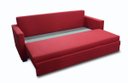 Ver imagem 4 de Sofá Que Se Transforma em Cama Horizontal em Tecido Vermelho