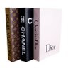 Kit 3 Caixas Livro Decorativo Chanel Dior Louis - 1