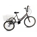 Ver imagem 1 de Triciclo Retrô Marrom/Creme - Aro 26 - Montagem Super