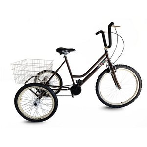 Triciclo Retrô Marrom/Creme - Aro 26 - Montagem Super