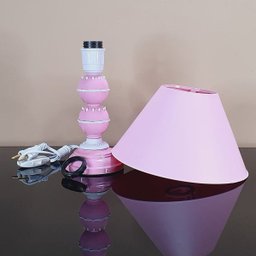 Abajur Infantil Perry Luminária para Quarto de Bebe - Cor Rosa - 4