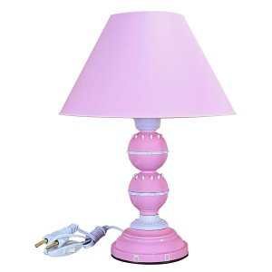Abajur Infantil Perry Luminária para Quarto de Bebe - Cor Rosa