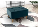 Ver imagem 2 de Puff Decorativo Piva Suede Azul Petróleo