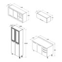 Ver imagem 4 de Cozinha Modulada Aspen Ditália 4 Peças A45 Carvalho/Branco