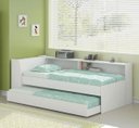 Ver imagem 2 de Cama Solteiro Bicama Est com 2 Colchões Ditália Bb2829 Branco