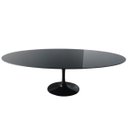 Ver imagem 1 de Mesa de Jantar Tulipa Saarinen Oval 120x80cm Laqueada + Vidro - Preto