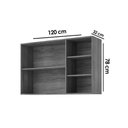 Ver imagem 4 de Armário de Cozinha Modulado Brilhante C/ 2 Portas 120cm Cinamomo/platina - Mgm