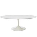 Ver imagem 1 de Mesa de Jantar Tulipa Saarinen Oval 235x122cm Laqueada - Branco