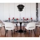 Ver imagem 1 de Mesa de Jantar Tulipa Saarinen Oval 235x122cm Laqueada - Preto