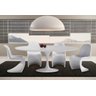 Mesa de Jantar Tulipa Saarinen Oval 180x100cm Laqueada - Branco - 1