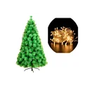 Ver imagem 1 de Arvore de Natal Pinheiro 2,10 Metros 300 Galhos com Pisca Pisca