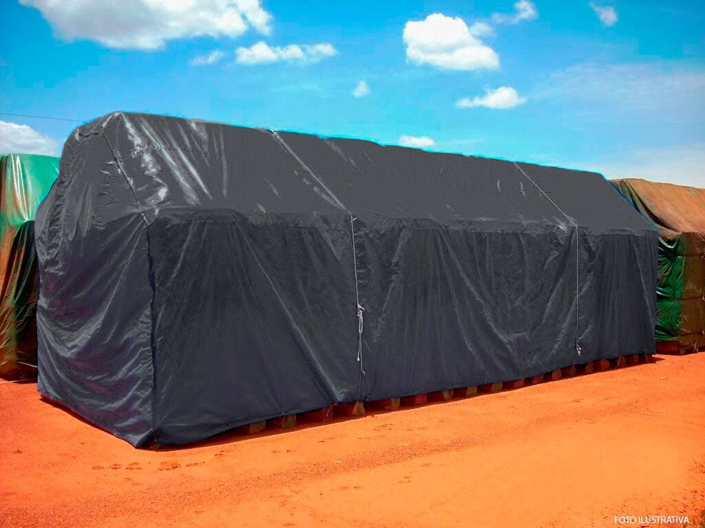 Lona Multiuso Preta SL300 Telhado Camping Cobertura 11,5x4m - 5