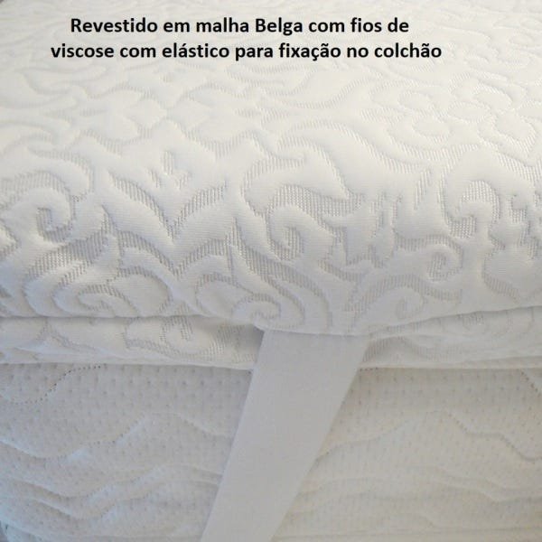 Pillow Top Látex Hr + Visco Nasa Gel Two Sides Casal 1,38X1,88X0,06m - 4