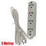 Extensão Elétrica Filtro De Linha 4 Tomadas 3 Metros Régua - 1
