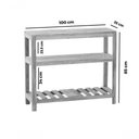 Ver imagem 2 de Aparador Ilha Bancada 1 M Madeira Maciça Natural