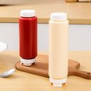 Ver imagem 5 de Kit 5 Bisnagas Invertida 710ml Weck Molhos Buffets Profissional Hambúrgueres Lanchonetes