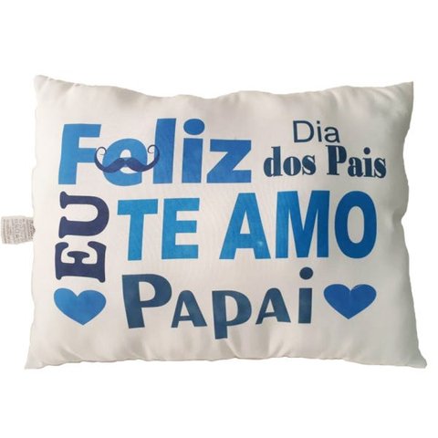 Almofada laváveis Te amo Pais + Um babador