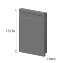 Ver imagem 4 de Rodapé Poliestireno 15cm Frisado Cinza 51015cz Arquitech