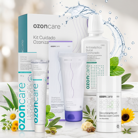 Kit Creme Dental + Antisséptico Oral + Desodorant + Shampoo