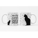Ver imagem 1 de Caneca Ecf Gatinho Azar É Não Ter Porcelana Branca 325ml
