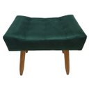 Ver imagem 3 de Puff Banqueta Retangular para Sala Quarto Penteadeira Verde Militar Pés Natural