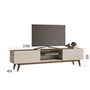 Ver imagem 4 de Rack para TV até 75 polegadas 218 cm 2 gavetas Classic Pés em Madeira Maciça