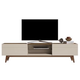 Rack para TV até 75 polegadas 218 cm 2 gavetas Classic Pés em Madeira Maciça - 2