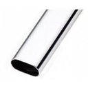 Ver imagem 1 de Tubo Cabideiro Oval Alumínio Polido 3 Metros Pauma