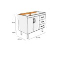 Ver imagem 3 de Gabinete Cozinha Tóquio 95,2cm Branco A.J. Rorato.