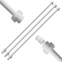 Ver imagem 1 de Engate Mangueira Flexível para Descarga 100cm X 1/2" Branco | Astra | Kit 03 Un