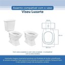 Ver imagem 5 de Assento Sanitário Tampa de Vaso Branco Resina Poliester Viseu para Bacia Luzarte