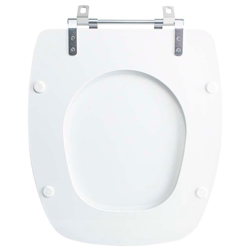 Assento Sanitário Tampa de Vaso Branco Resina Poliester Viseu para Bacia Luzarte - 3