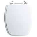 Ver imagem 1 de Assento Sanitário Tampa de Vaso Branco Resina Poliester Viseu para Bacia Luzarte