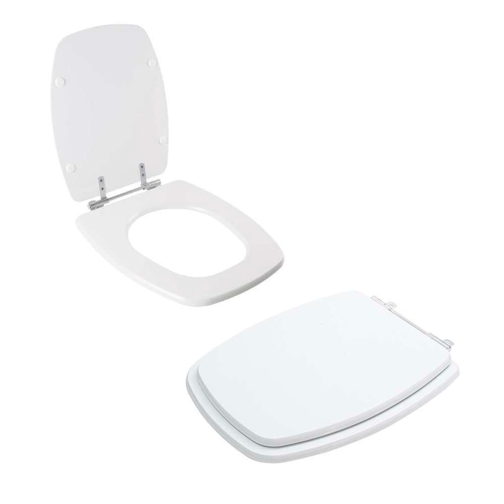 Assento Sanitário Tampa de Vaso Branco Resina Poliester Viseu para Bacia Luzarte - 2