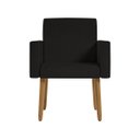 Ver imagem 4 de Kit 2 Poltronas Decorativas Nina Slim Preto para Escritório