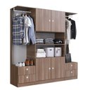 Ver imagem 4 de Quarto Casal com Cama Guarda Roupas e Mesas de Cabeceira 160 Tókio Art In Móveis