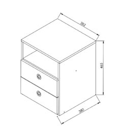 Quarto Casal com Cama Guarda Roupas e Mesas de Cabeceira 160 Tókio Art In Móveis - 7