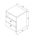 Ver imagem 7 de Quarto Casal com Cama Guarda Roupas e Mesas de Cabeceira 160 Tókio Art In Móveis